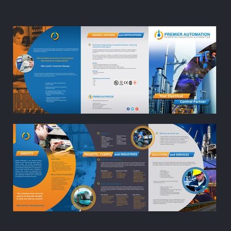 Electrical Brochure Design, Brochure Design Corporate, Industrial Catalog Design, Brochure Design Layout Creative, Graphic Design Layout Inspiration, Industrial Brochure, Creative Brochure Design Ideas, Product Brochure Design, Creative Brochure Design