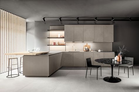 2019, Mittel Cucine, Kitchen,  Calce, Tortora,   1620x3240mm,  Laminam 12+,  Laminam 5+ Laminam Kitchen, Kitchen Benchtops, Furnishings Design, Kitchen Worktop, Cheap Decor, Cheap Home Decor, Interior Design Kitchen, Kitchen Countertops, Kitchen Inspirations