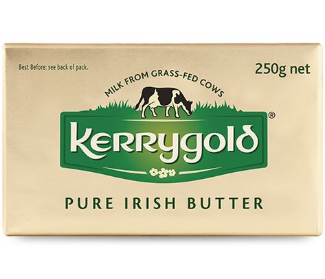 Kerrygold Pure Irish Salted Butter | Kerrygold Australia Cow Feed, Kerrygold Butter, Probiotic Yogurt, Irish Butter, Natural Cheese, Gulf Stream, Yogurt Drinks, Butter Spread, Flavored Milk