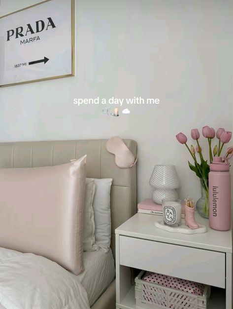 Bedroom 2024, Bedroom Vibes, Pink Girl Room, Room Vibes, Homes Decor, Aesthetic Bedroom Ideas, Ideas Room, Room Redesign, Simple Room