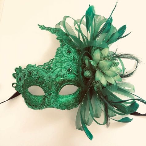 Emerald Green Masquerade Mask Women Masquerade Ball Masks | Etsy Green Masquerade Mask, Ball Masks, Masquerade Mask Women, Elegant Face Mask, Masquerade Ball Masks, Mens Masquerade Mask, Butterfly Mask, Metal Mask, Ball Mask