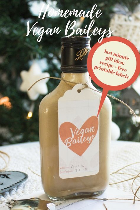 Rompope Recipe, Edible Christmas Gift Ideas, Vegan Baileys, Vegan Xmas, Vegan Christmas Gifts, Edible Christmas Gifts, Baileys Recipes, Diy Edible, Vegan Christmas Recipes