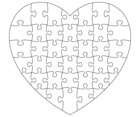 Puzzle Piece Template, Laser Cut Machine, Diy Puzzles, Heart Puzzle, Heart Template, Valentines Ideas, Shape Puzzles, Picture Gifts, Heart Svg