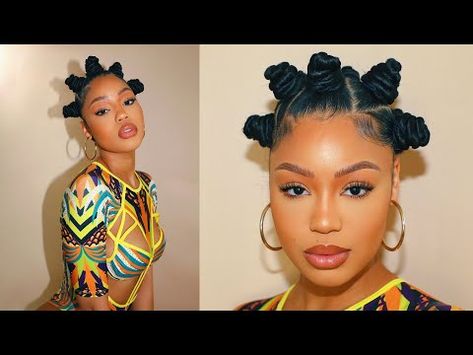 Small Bantu Knots, Knots Hairstyle Black, Bantu Knots With Braids, Bantu Knots Tutorial, Bantu Knots Hairstyles, Fierce Hairstyles, Knots Hairstyle, Bantu Knot Styles, Teaira Walker