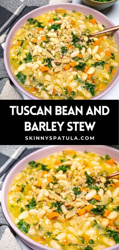 Barley Recipe Healthy, Lentil Potato Soup, Barley Stew, Vegan Journey, Soup Vegetarian, Barley Recipe, Homemade Soups, Healthy Soups, Healthy Italian