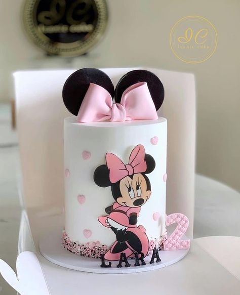 Minnie Mouse Second Birthday Cake, Oh Twodles Cake, Pink Minnie Mouse Cake, Minnie Mouse 1st Birthday Cake, Minnie Mouse Cakes, Minnie Mouse Cake Design, Minnie Mouse Smash Cake, Minnie Mouse Birthday Cake, Mickey Cake