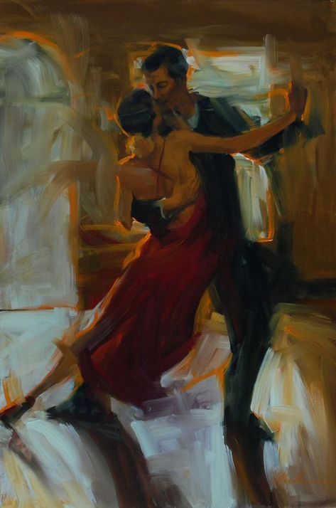 Andre Kohn - Tango Andre Kohn, Tango Art, Dance Paintings, Creation Art, Romance Art, Tableau Art, Dance Art, Romantic Art, Ethereal Art