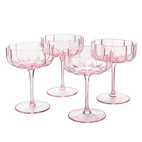 Amazon | Amazon Drinkware | Amazon Home | Wine Glasses | Coupe Glasses | Pink Drinking Glasses | Valentine’s Day | Galentine’s Day | Girls Night | Date Night | Brunch Ideas | Baby Shower | Bridal Shower | Party Ideas | Dinner Party Ideas | Gifts for Her | Valentine’s Day Gifts | Pink Decor | Kitchen Decor | Dining | Entertaining | Flower Glasses | Flower Drinkware Beautiful Champagne Glasses, Champagne Martini, Champagne Flowers, Colorful Cocktails, Colored Glassware, Cocktail Set, Champagne Cocktail, Flower Vintage, Bar Glassware