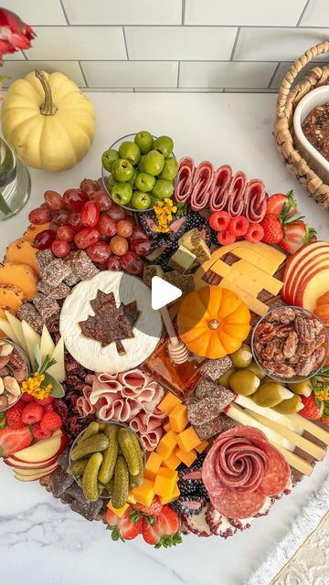 The Board Loon | Kelsey Bassett on Instagram: "Using only ingredients from @mycubfoods let’s make a board for Thanksgiving!  .  First, let’s make a fun focal point. Start by slicing the top off a wheel of brie and set aside. Then, spread a jam of your choice in the middle. Next, use a festive cookie cutter, and cut the center of the top of the brie. Finally, take that top piece and place it back down.   .  Add this to your board, along with all the other cheese, charcuterie and goodies and make Cub your one stop shop this holiday season. #AD #MyCubMyWay #LetCubDoTheCooking" Charcuterie Thanksgiving Board, Jam Charcuterie Board, Thanksgiving Cheese Board, Charcuterie Board Thanksgiving, Thanksgiving Charcuterie Board Ideas, Thanksgiving Cheese Boards, Thanksgiving Charcuterie Board, Chacuterie Board, Fall Charcuterie Board