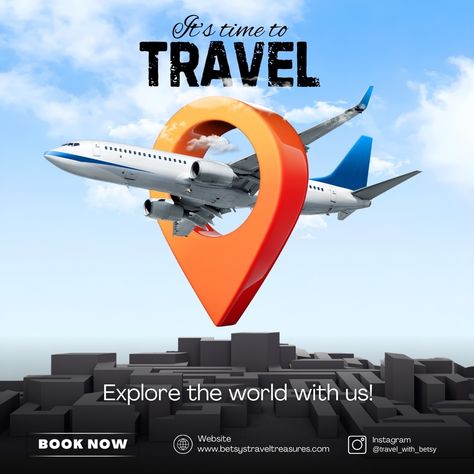 🌍 Adventure is just a flight away! ✈️ The world is full of incredible destinations waiting to be explored, and we’re here to help make your dream trip a reality. Whether you're chasing sunsets, seeking culture, or craving adventure, we've got the perfect getaway for you! 💼✨ Ready to embark on your next journey? 🌎 Tap the BOOK NOW button and let’s get started! 🧳💙 🌐 www.betsytraveltreasures.com 📸 Follow: @travel_with_betsy #TimeToTravel #ExploreWithBetsy #AdventureAwaits #TravelTheWorld #Wan... International Flight, Book Cheap Flights, Booking Flights, Service Trip, Cultural Experience, Travel Packages, Travel Deals, Travel Goals, Travel Agent