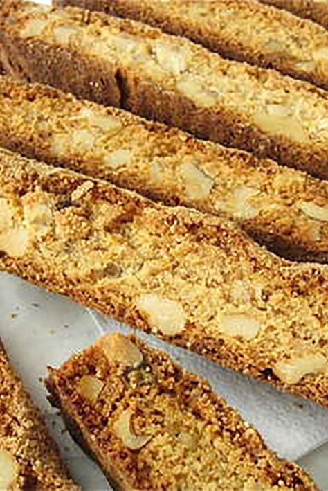 Maple-Walnut Biscotti Recipe Walnut Biscotti Recipe, Biscotti Flavors, Walnut Biscotti, Biscotti Recipes, Biscotti Cookies, King Food, Walnut Cookies, Biscotti Recipe, King Arthur Flour