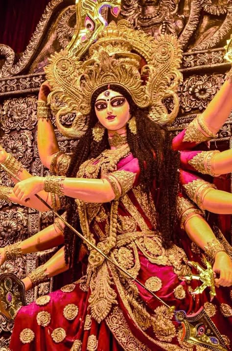 Durga Puja Wallpaper, Durga Maa Paintings, Jai Maa Durga, Goddess Kali Images, Durga Photo, Short Fade Haircut, God Venkateswara Images Hd Wallpaper, Maa Durga Photo, Durga Picture