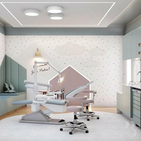 Pediatric Clinic Design Interiors, Kids Dental Clinic, Pediatric Dentistry Office, Pediatric Dental Office Decor, Kids Dental Office, Pediatric Dental Office Design, Pediatric Office Decor, Pediatrics Office, Dentist Office Design Interiors