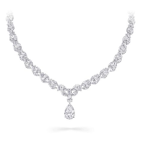 Diamond & Gemstone Necklaces | Fine Jewellery | Graff Graff Jewelry, Graff Diamonds, Fotografi Digital, Gemstone Pendant Necklace, Necklace Diamond, Classic Necklace, Expensive Jewelry, Diamond Drops, Pear Shaped Diamond