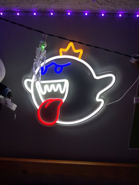 Mario Lamp, Room Decor Gaming, Room Decor White, Gifts For Boy, Boy Room Decor, Gaming Room Decor, Apartment Stuff, King Boo, Ghost Light