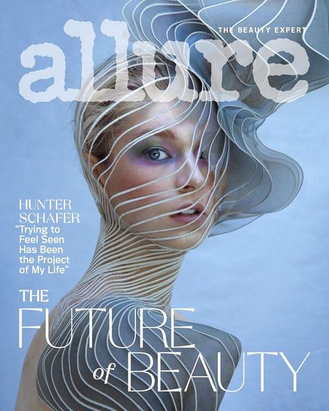 Iris van Herpen Official on Instagram: “Wondrous @HunterSchafer starring the September cover of @allure magazine, draped in Iris van Herpen Couture.  Photography: @DaniellaMidenge…” Allure Magazine Cover, Shiseido Makeup, Media Magazine, Hunter Schafer, Japanese Cosmetics, Allure Magazine, Art Appliqué, Iris Van Herpen, 인물 사진