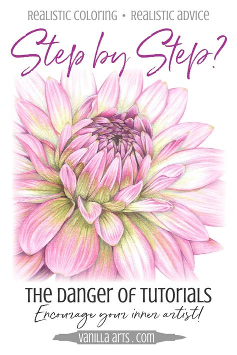 The Danger of Step-by-Step Coloring Tutorials — Vanilla Arts Co. Marker Painting, Crayons Pastel, Colored Pencil Tutorial, Pencil Drawing Tutorials, Pencil Techniques, Colored Pencil Art, Coloring Tips, Colored Pencil Techniques, Caran D'ache