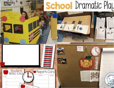 School Bus Dramatic Play, Bus Dramatic Play, Classroom Dramatic Play, Report Card, Preschool Lessons, Dramatic Play, Bus Stop, School Bus, Preschool