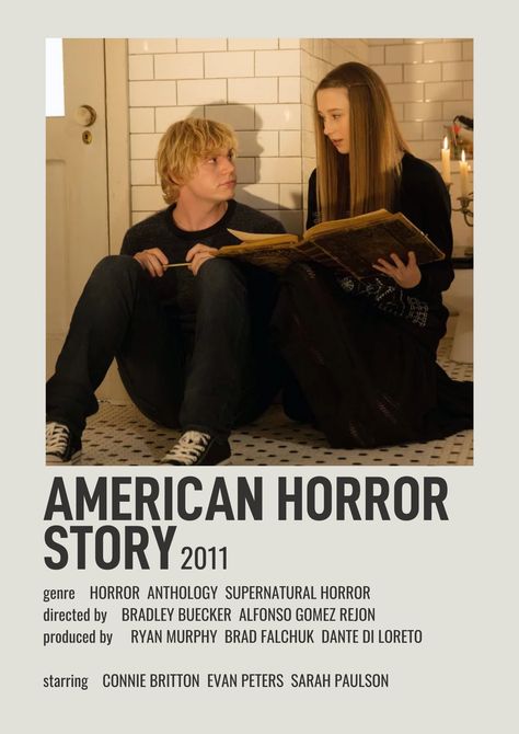 American Horror Story Movie, Horror Movies List, Tate And Violet, American Horror Story 3, Iconic Movie Posters, Tv Series To Watch, Film Posters Minimalist, Film Posters Vintage, Film Images