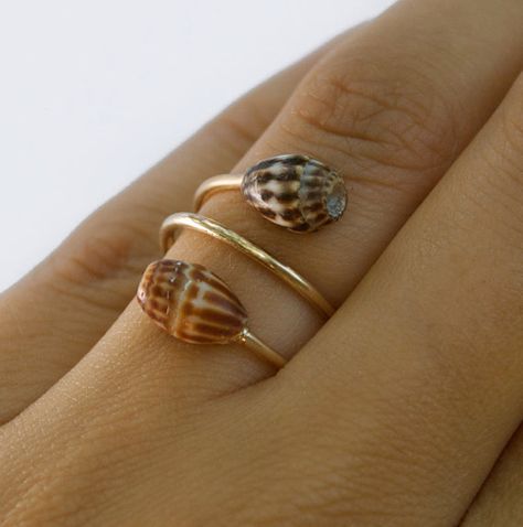 Spiral Shell 14kt Gold Filled Ring by MishaHawaii on Etsy, $32.00 Seashell Jewelry Diy, Diy Wire Jewelry Rings, Art Coquillage, Spiral Shell, Sea Jewelry, Puka Shell, Seashell Jewelry, Shell Ring, Diy Wire Jewelry