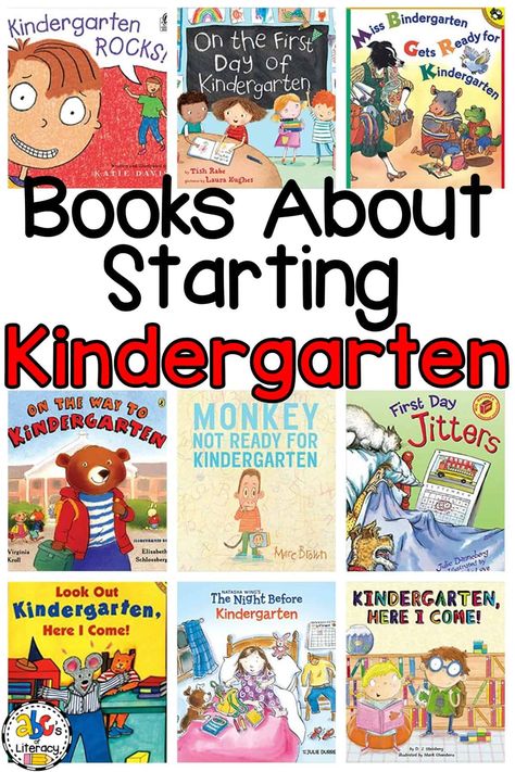 Books About Starting Kindergarten, Kindergarten Books, Back-to-School Books, Kindergarten Picture Books, Kindergarten Read Alouds Going To Kindergarten, Welcome To Kindergarten, Starting Kindergarten, Kindergarten Rocks, Preschool Homeschool, Kindergarten Readiness, Kindergarten Books, Kindergarten Lesson Plans, Child Psychology