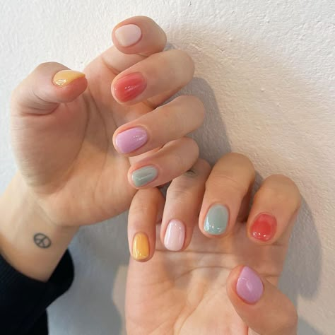 Minimal Nails Art, Hippie Nails, Hello Nails, Minimal Nails, Blush Nails, Cute Gel Nails, Soft Nails, Nail Idea, Short Acrylic Nails Designs