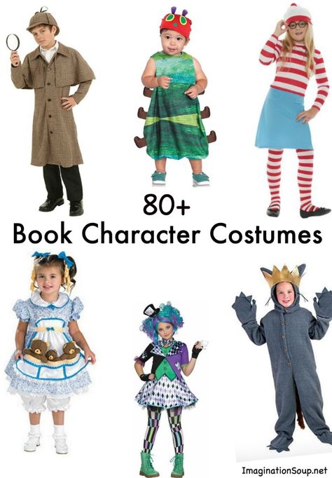 huge list of book character costumes kids for children Red Hair Book Characters, Children Book Costumes, Best Storybook Character Costumes, Disney Book Character Costumes, Story Book Parade Ideas, Book O Ween Costumes, Childrens Books Costumes, Literacy Day Costumes, Dress As Book Character Teacher