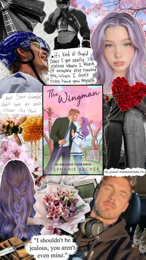 'The Wingman' by Stephanie Archer Darcy x Hayden🥰🌸🐝✨️💜 #thewingman #stephaniearcher #bystephaniearcher #thewingmanbystephaniearcher #thewingmanstephaniearcher #Hayden #Darcy #HaydenOwens #DarcyAndersen #friendstolovers #vancouverstorm #vancouverstormseries Stephanie Archer, Fangirl Book, Recommended Books To Read, Escape Reality, Romantic Books, Literature Quotes, Book Images, Book Boyfriends, Just Friends