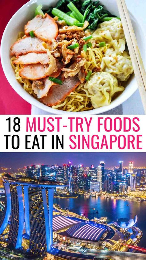 Tasting Singaporean street food is essential to understanding Singapore's multicultural population, its impact on the diverse local cuisine, and the rich hawker food culture. Our Singapore food guide includes a map pinpointing the best Singapore hawker centers, where you'll find Michelin Bib Gourmand street food vendors, so you can dig into these 18 mouthwatering street foods to eat in Singapore! #Singapore #SingaporeanCuisine | Food in Singapore | Singapore food | Singapore street foods Singapore Hawker, Food In Singapore, Singapore Street, Food Singapore, Asian Street Food, Singapore Food, Culinary Travel, Street Foods, Best Street Food