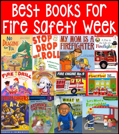 Fire safety books for kindergarten: Books about fire safety and fire prevention for pre-school kindergarten and first grade. Fireman Crafts, Fire Safety For Kids, Fire Safety Theme, Safety Activities, Fire Safety Activities, Fire Safety Preschool, Fire Safety Week, Fire Prevention Week, Centers For Kindergarten