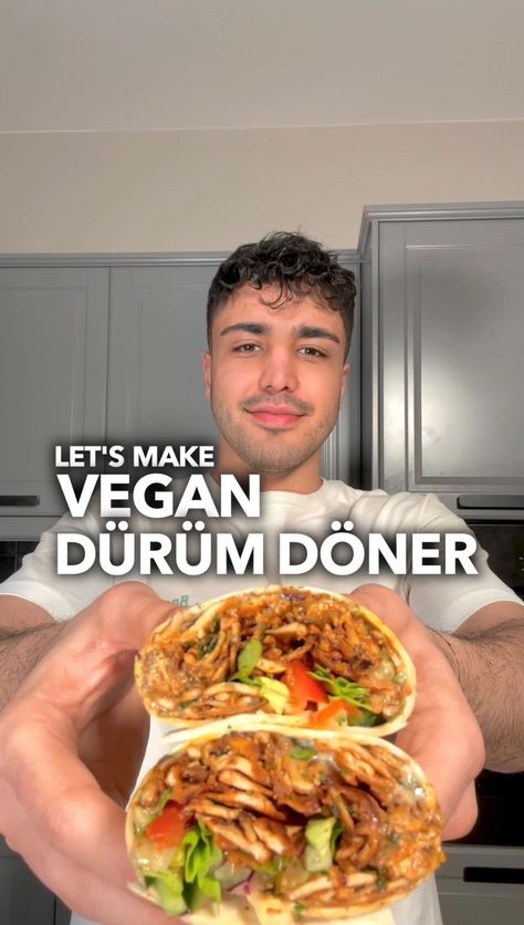 dr.vegan on Instagram: Vegan dürüm döner INGREDIENTS (2 servings): 2 wraps 1/2 block of tofu 1/2 block of smoked tofu Marinade: 4 tbsp soy sauce 1 tsp tomato… Smoked Tofu Recipe, Dr Vegan, Tofu And Veggies, Smoked Tofu, Tofu Marinade, Ground Mustard, Vegan Yogurt, 2 Block, Vegan Ingredients