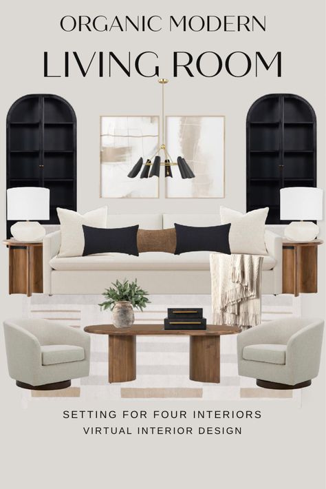 Air Bnb Ideas Decor Living Room, Neutral Living Room Mood Board, Beige And Black Living Room, Black And Cream Living Room, Vintage Modern Living Room, Neutral Modern Living Room, Living Room Mood Board, Sophisticated Home Decor, Sofa Area