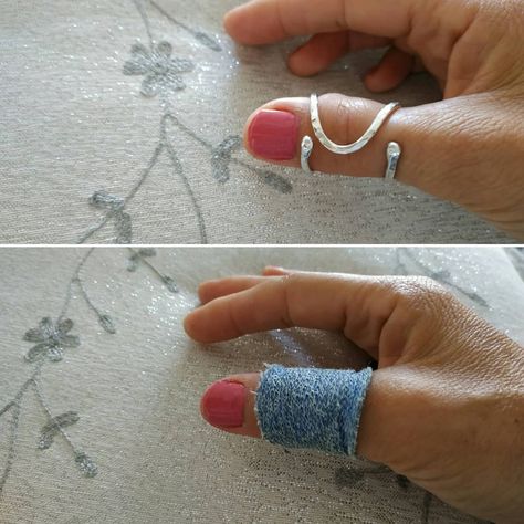 Rings Tutorial, Jewel Making, Wire Rings Tutorial, Thumb Splint, Finger Hands, Trigger Finger, Medical Jewelry, Ring Tutorial, Silver Necklaces Women