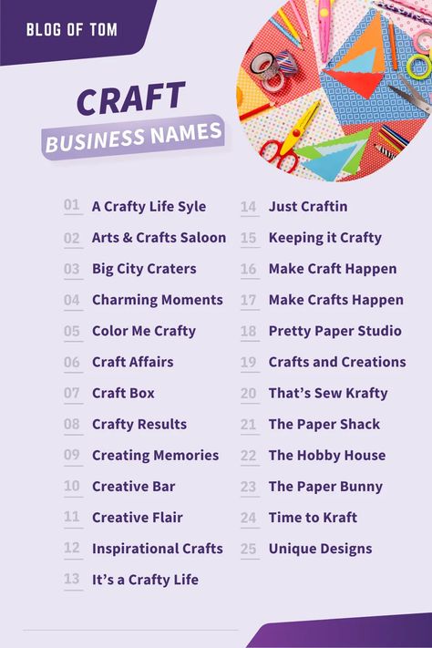 Creative Business Names List, Craft Business Names, Diy Study Table, Trellis Diy, Shop Name Ideas, Cucumber Trellis, I Name, Floating Deck, Instagram Names