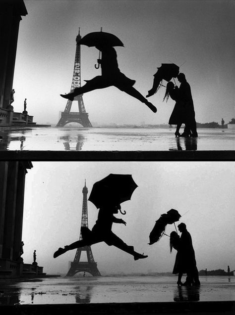 Paris by Elliot Erwin Love Art Quotes, Elliott Erwitt Photography, Run In The Rain, Elliot Erwitt, World Monuments, Monochrome Photo, Iconic Photographs, Elliott Erwitt, Guy Bourdin