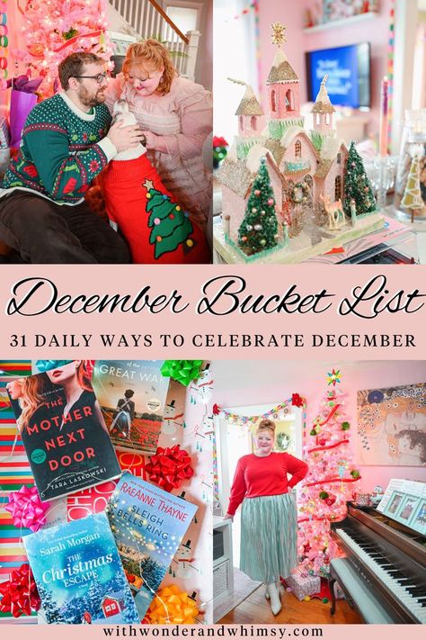 Christmas Pajama Photoshoot, Xmas Bucket List, Pajama Photoshoot, December Bucket List, Christmas Content, With Wonder And Whimsy, Wonder And Whimsy, Christmas Getaways, Monthly Activities