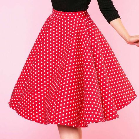 Red Polka Dot Skirt, Pinup Skirt, Rockabilly Skirt, 50s Skirt, Vintage Inspired Shoes, Fashion Alternative, Girly Party, Personal Things, Retro Skirt