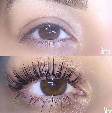 "Love my results and happy they used my before and after pic on there Instagram page!" - Abby J. Eyelash Lift And Tint, Eyelash Extensions Aftercare, Eye Makeup Cut Crease, Eyelash Extensions Styles, Eyelash Extension Supplies, Beautiful Eyelashes, Eyelash Extentions, Eyelash Lift, Diy Eyelash Extensions