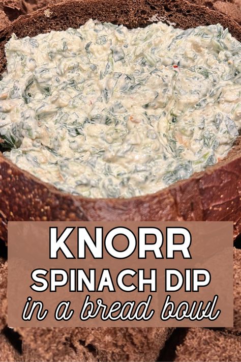 Ingredients
12oz frozen chopped spinach
4 oz can sliced water chestnuts
1 small yellow onion
1 cup mayonnaise
1 cup sour cream
1 package Knorr Leek or Vegetable dry soup mix
2 large round loaves of pumpernickel bread

Instructions
Cook and drain the spinach, set aside.
Chop the onion and water chestnuts. I pulse them in my food processor to get this done in less time.
Mix together the mayo, sour cream, onion, and water chestnuts until combined. Fold in the spinach. If you are making this a day Spinach Dip With Hawaiian Bread, Spinach Artichoke Dip In A Bread Bowl, Spinach Pumpernickel Dip, Spinach Dip With Pumpernickel Bread, Spinach Dip Pumpernickel Bread, Cold Spinach Dip In Bread Bowl, Baked Spinach Dip In Bread Bowl, Pumpernickel Spinach Dip, Spinach Dip In Pumpernickel Bread Bowl