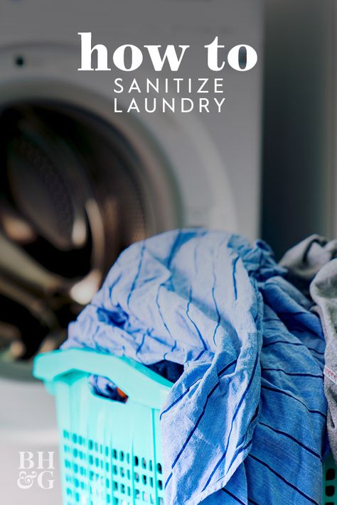 Clothing and other fabric items can harbor bacteria and viruses that make others sick, and a simple wash cycle might not be enough to get a complete clean. For the best disinfecting strategy, use our laundry sanitizing tips to ensure these items emerge from the wash clean and germ-free. #laundry #cleaningtips #sanitizelaundry #laundryhacks #bhg White Vinegar Cleaning, Laundry Sanitizer, Sanitary Towels, Fresh Laundry, Folding Ideas, Organizational Tips, Laundry Cleaning, Commercial Laundry, Cleaning Advice