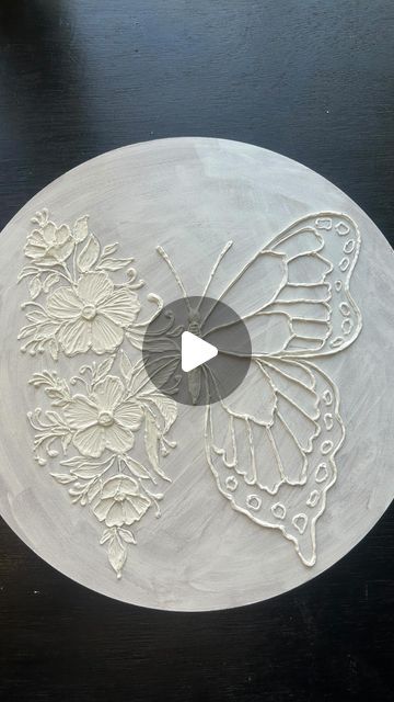 Resin Art On Mdf Board, Mdf Board Painting Ideas, Putty Art On Canvas, Putty Art, Acrylic Paste, Paint Decor, Chalk Crafts, Diy Abstract Canvas Art, Clay Wall Art