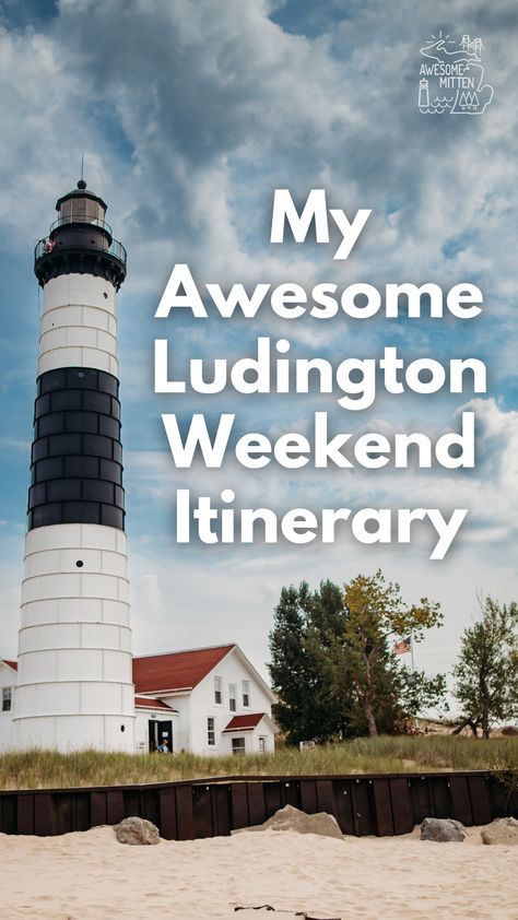 Experience the best of Ludington with a full itinerary of local restaurants and attractions in this beloved Lake Michigan beach town. Ludington Michigan Things To Do In, Benton Harbor Michigan Things To Do, Ludington Michigan, Best Lake Michigan Beach Towns, Michigan Beach Towns, Lake St Clair Michigan, Lake Michigan Beaches, Michigan Beaches, West Michigan