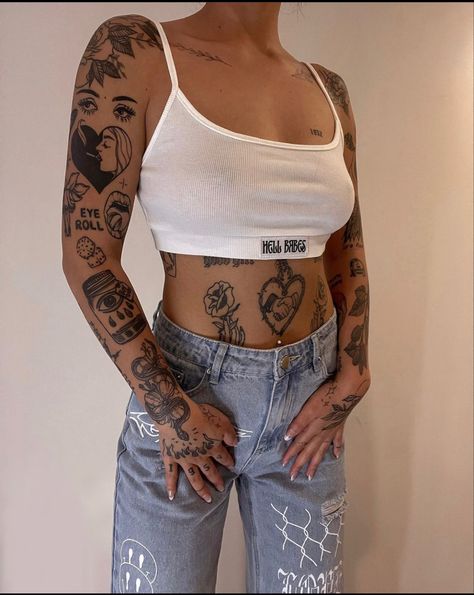 Tattoos Mixed Styles, Patch Work Sleeve Tattoo Ideas, Patched Sleeve Tattoo Women, Sleeve And Patchwork Tattoo, Patch Work Tattoos Women Aesthetic, Women Patch Work Sleeve Tattoo, Pieced Together Sleeve Tattoo, Mix Style Tattoo Sleeve, Arm Tattoo Collage