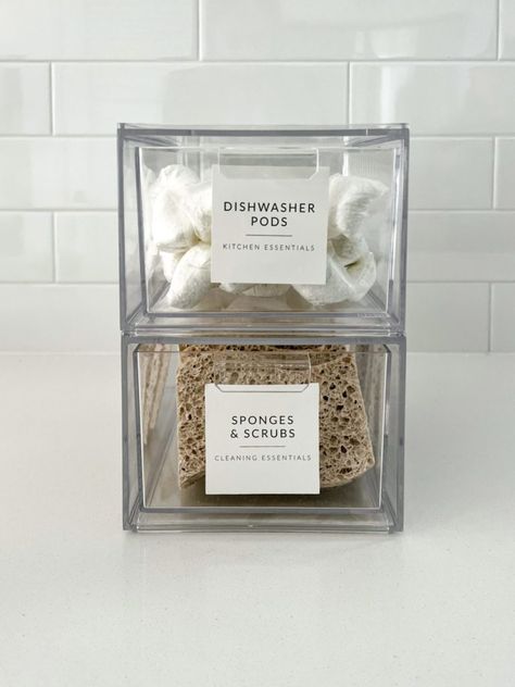 Under The Kitchen Sink Organization - The House of Sequins Under The Kitchen Sink Organization, Under The Kitchen Sink, Kitchen Storage And Organization, Aesthetic Organization, Under Kitchen Sink, Sink Organization, Under Kitchen Sink Organization, Dishwasher Pods, Kitchen Sink Organization