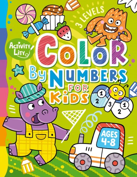 Color by Numbers for Kids Ages 4-8: Lity, Activity: 9798433021372: Amazon.com: Books Children's Book Cover, Kids Notes, Paper Boy, Kids Background, Numbers For Kids, Coloring Pages For Boys, Book Illustration Art, Color By Numbers, Disney Coloring Pages