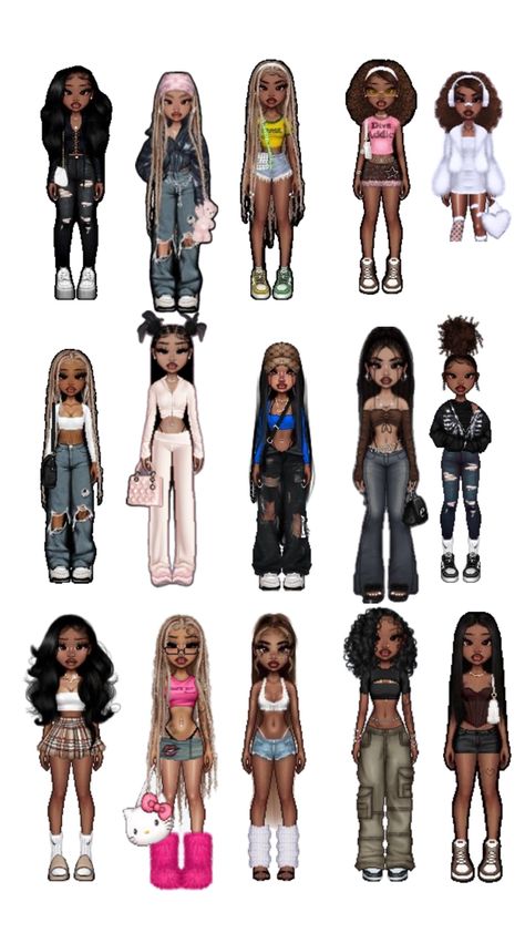 Bratz Doll Outfits, Bratz Inspired Outfits, Fashion Gal, Latina Fashion Outfits, Latina Fashion, Cute Cartoon Characters, Outfit Inspo Casual, Trendy Outfits For Teens, Black Cartoon