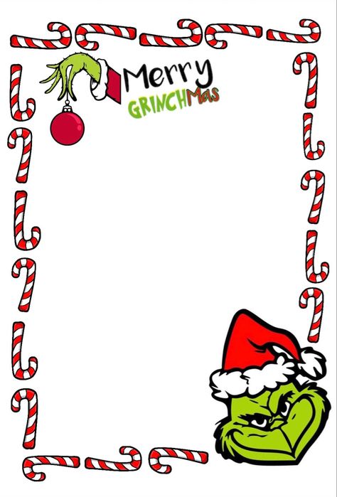 Put together by Amanda Self Perfect for writing out those gift shopping lists and holiday to dos! Download and print ready! Grinch Letters Free Printable, Grinch Template, Grinch To Do List, Stationary Printable Free, Grinch Christmas Cards, Winter Writing Paper, Christmas List Template, Christmas Writing Paper, Paper Template Free