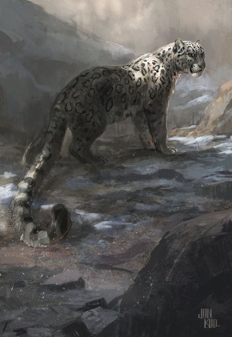 Snow Leopard Art, Leopard Art, Big Cats Art, Tiger Art, Ghost Cat, Fantasy Creatures Art, Anime Animals, Mythical Creatures Art, Cat 2