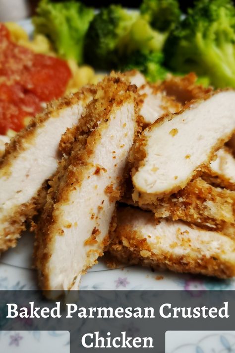 Butterfly chicken, breaded in a parmesan cheese crumb and baked until golden. Chicken Breaded, Butterfly Chicken, Chicken Fingers Baked, Chicken Whole, Baked Parmesan Crusted Chicken, Cheese And Bread, Tupperware Party, Bread Crumbs Recipe, Parmesan Bread