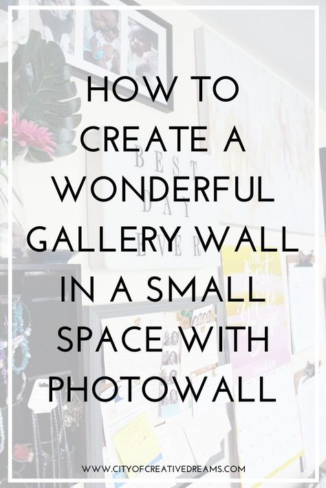 How to Create a Wonderful Gallery Wall in a Small Space with PhotoWall | City of Creative Dreams Wall Gallery Ideas Hallway, Wall Gallery Layout, Wall Gallery Living Room, Gallery Bedroom Wall, Bedroom Wall Gallery, Hallway Photo Wall, Living Room Wall Gallery, Gallery Photo Wall, Gallery Layout